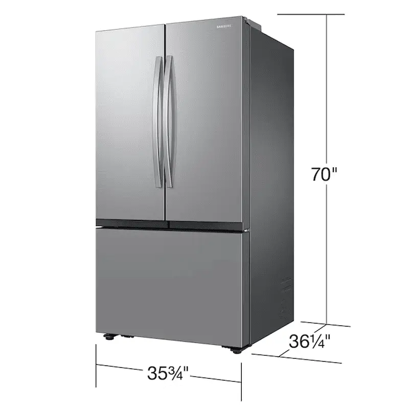 Standard-Depth Mega Capacity 31.5-Cu Ft 3 -Door Smart Compatible French Door Refrigerator with Dual Ice Maker with Water Dispenser ( Fingerprint Resistant Stainless Steel ) ENERGY STAR Certified - Image 4