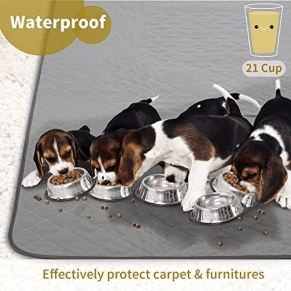Washable Puppy Dog Pee Pad, 34" X52" Waterproof Whelping Training Pet Mat for Playpen, Crate, Potty, Floor, Bed, Sofa and Trunk, Reusable Pee Pads for Dogs, Cats, Bunny - Image 2
