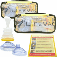 Yellow Travel Kit 2 Pack - Portable Suction Rescue Device, First Aid Kit for Kids and Adults, Portable Airway Suction Device for Children and Adults