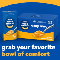 Kraft Easy Mac Original Mac & Cheese Macaroni and Cheese Dinner Microwavable Dinner, 18 Ct Packets - Image 8