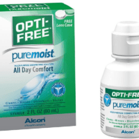 Puremoist Multi-Purpose Contact Lens Cleaning and Disinfecting Solution with Lens Case, 2 Fl Oz (Pack of 1)