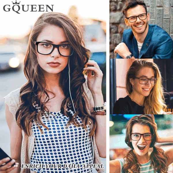 Fake Clear Glasses Non Prescription Glasses Eyeglasses Rectangular Frame, 201512 - Image 2