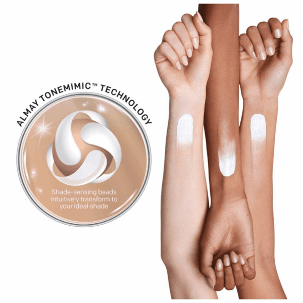 Skintone Matching Foundation, Smart Shade Face Makeup with SPF 15, Hypoallergenic, Oil-Free, Dermatologist-Tested, 300 Straight up Medium, 1 Fl Oz - Image 5