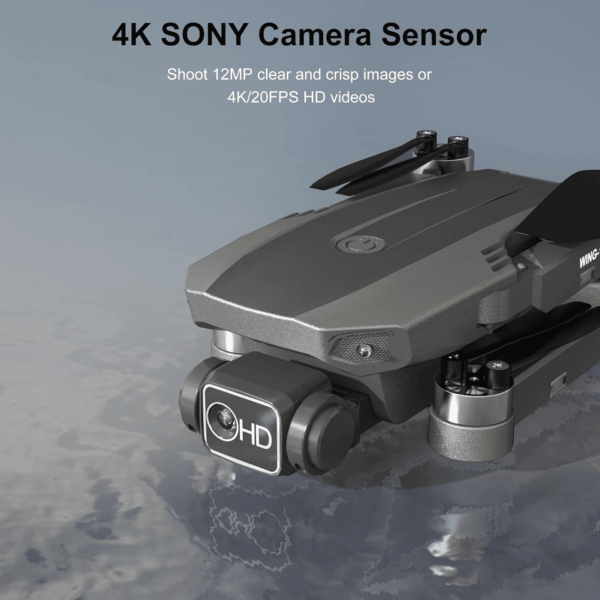 Drones with Camera for Adults 4K - B12 GPS Drone, under 250G, Brushless Motor, Auto Return, Follow Me, Point of Interest, 50 Mins Long Flight, Lightweight and Foldable Drone for Beginner - Image 2