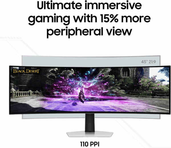 49" Odyssey QD-OLED (G93SC) Series Curved Gaming Monitor, 240Hz, 0.03Ms,Dual Qhd,Displayhdr True Black 400,AMD Freesync Premium Pro,Height Adjustable Stand,3 Year Warranty,Ls49Cg932Snxza - Image 4