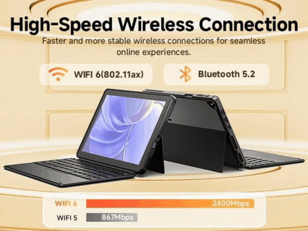 2025 Hi10 X1 Windows 11 Tablet 10.1'', Intel N150(Up to 3.6Ghz), 8GB LPDDR5 256GB SSD, Windows Tablet PC, 8MP+5MP Cameras, Wifi 6, BT 5.2, HDMI, USB 3.2, Type C, Full HD, with Case - Image 8