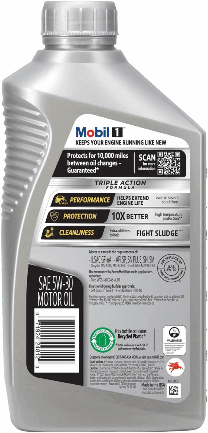 1 Advanced Full Synthetic Motor Oil 5W-30, 6-Pack of 1 Quarts - Image 4