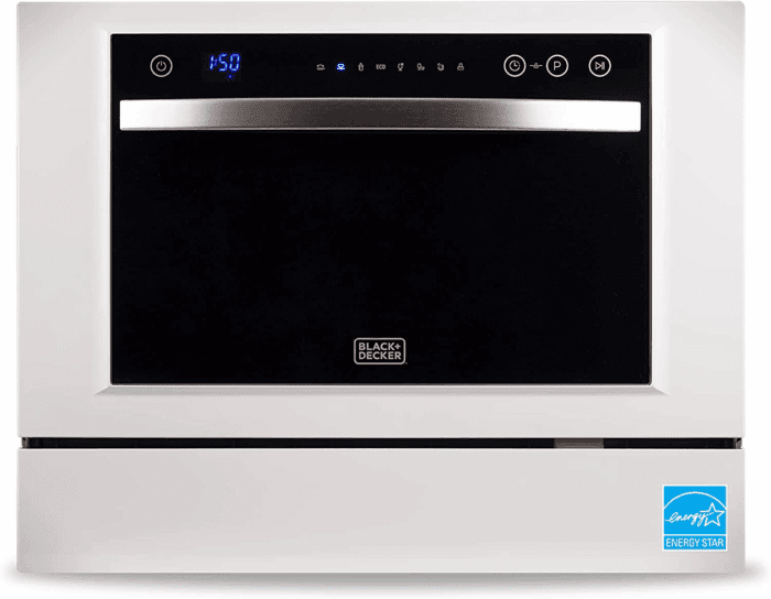 BCD6W 6 Place Setting ENERGY STAR Portable Compact Countertop Dishwasher