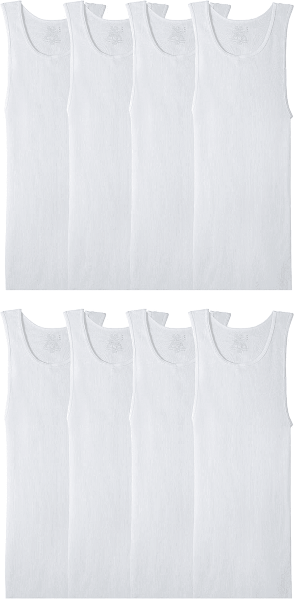 Men'S Sleeveless Tag Free Moisture Wicking Tank A-Shirt