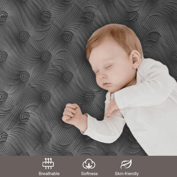 Full Mattress, 10 Inch Hybrid Mattresses Black with Gel Memory Foam and Individually Pocket Innerspring Medium Firm for Motion Isolation, Edge Support, 100 Night Trial - Image 6