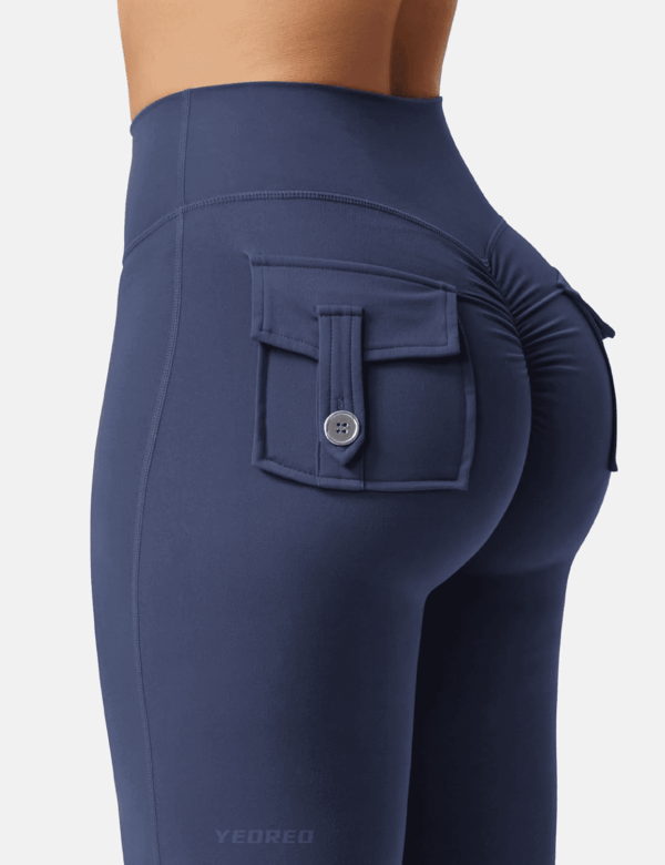 Flare Leggings with Pockets for Women Brittany Leggings Workout Leggings for Women Butt Lifting Gym Yoga Leggings - Image 4