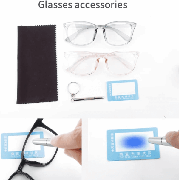 2 Pack Blue Light Glasses for Women and Men - Computer Glasses - Image 5