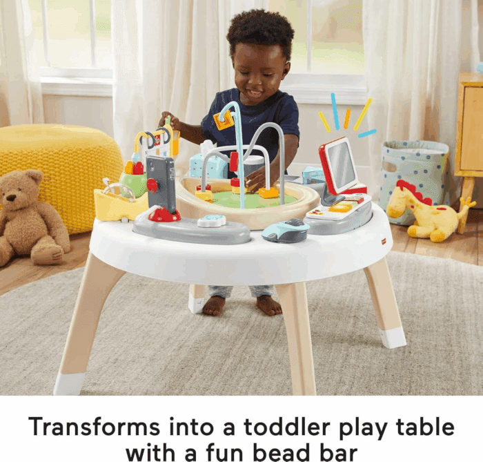 Baby to Toddler Learning Toy 2-In-1 like a Boss Activity Center and Play Table with Lights Music and Sounds - Image 3