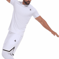 2 Piece Workout Set Gym Clothes for Men Shirt and Shorts with Leeggings Moisture-Wicking Athletic Outfits - Image 5