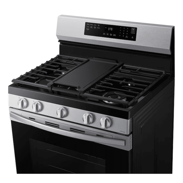 30-In 5 Burners 6.0-Cu Ft Air Fry Convection Oven Freestanding Natural Gas Range ( Fingerprint Resistant Stainless Steel ) - Image 6