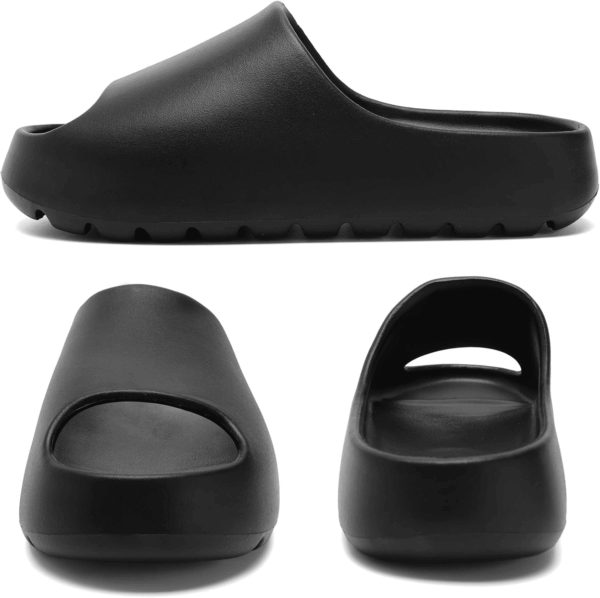 Cloud Slides for Women,Unisex EVA Soft Recovery Slides,Thick Sole Open Toe Mens Pillow Slides Shower Shoes Outdoor&Indoor House Slippers - Image 2