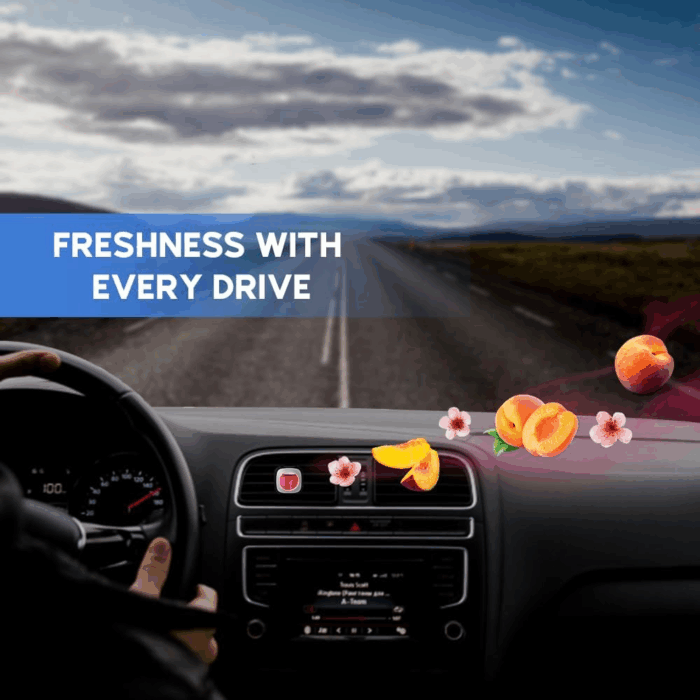 Honey Peach Scent Car Air Freshener Clip, 6 Vent Clips, 4Ml Each, Long Lasting Air Freshener, up to 180 Days Car Refresher Odor Eliminator - Image 6