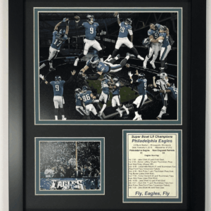 Philadelphia Eagles Super Bowl 52 NFL Champions Collectible | Framed Photo Collage Wall Art Decor - 12"X15", (11856U)