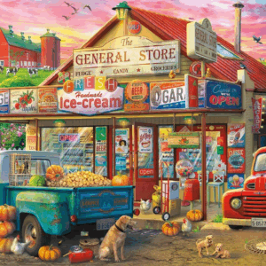 - Country Store - 500 Piece Jigsaw Puzzle Multicolor, 21.25"L X 15"W