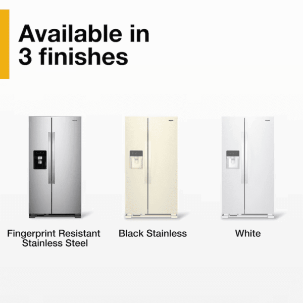 24.6-Cu Ft Side-By-Side Refrigerator with Ice Maker ,Water and Ice Dispenser ( Fingerprint Resistant Stainless Steel ) - Image 13