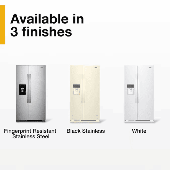 24.6-Cu Ft Side-By-Side Refrigerator with Ice Maker ,Water and Ice Dispenser ( Fingerprint Resistant Stainless Steel ) - Image 13