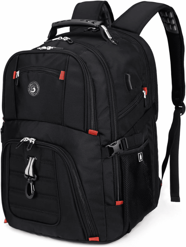Extra Large 50L Travel Laptop Backpack with USB Charging Port, College Backpack Airline Approved Business Work Bag Fits 17 Inch Computer for Men Women