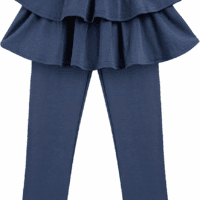 Girls School Uniform Pants Leggings with Skirts Stretch Warm Jegging 4-12 Years - Image 5