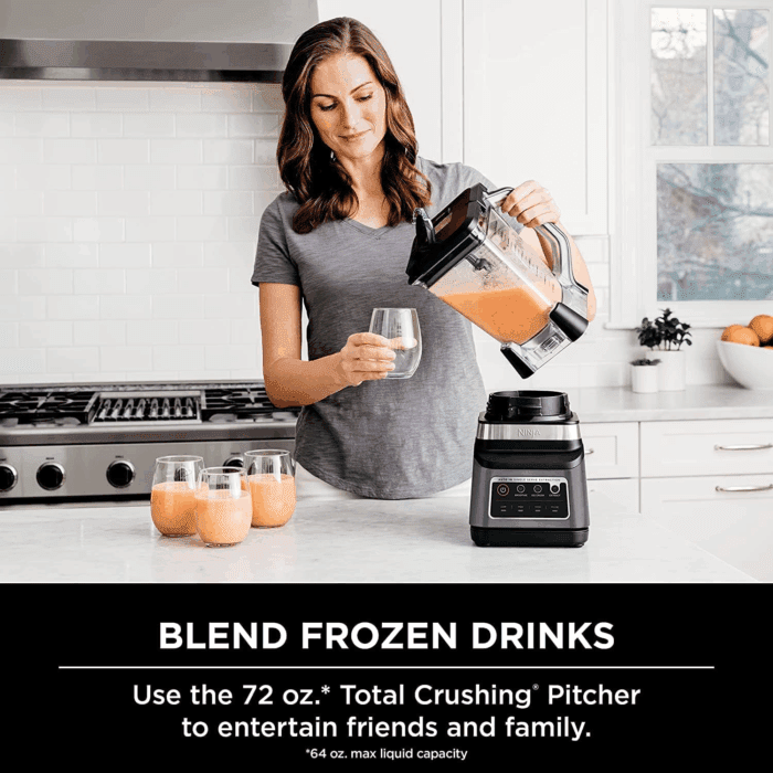 BN751 Professional plus DUO Blender, 1400 Peak Watts, 3 Auto-Iq Programs for Smoothies, Frozen Drinks & Nutrient Extractions, 72-Oz. Total Crushing Pitcher & (2) 24 Oz. To-Go Cups, Black - Image 2