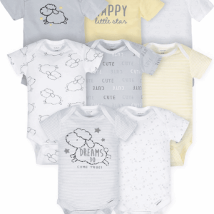 Baby 8-Pack Short Sleeve Onesie Bodysuits