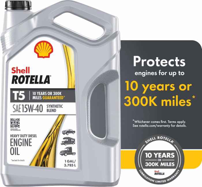 T5 Synthetic Blend 15W-40 Motor Oil, 1 Gallon (3 Pack) - Image 3