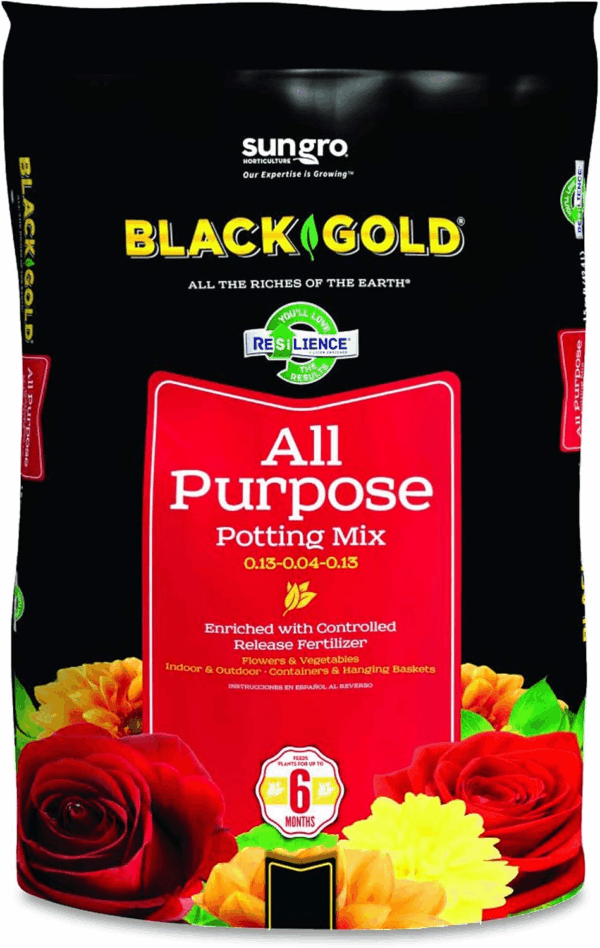 Sun Gro Horticulture 8-Quart  1310102 Purpose Potting Soil with Control, Brown/A