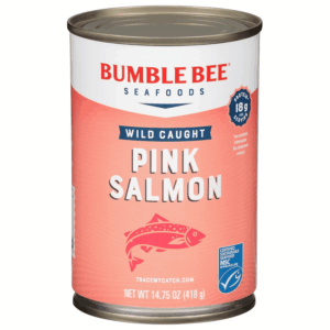 Canned Pink Salmon, 14.75 Oz Can - Premium Wild Caught Salmon with Skin & Bones - 18G Protein per Serving - MSC Certified Sustainable Seafood, Non-Gmo, Gluten Free, Kosher
