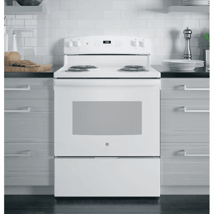 30-In 4 Burners 5.0-Cu Ft Freestanding Electric Ran ( White ) - Image 7