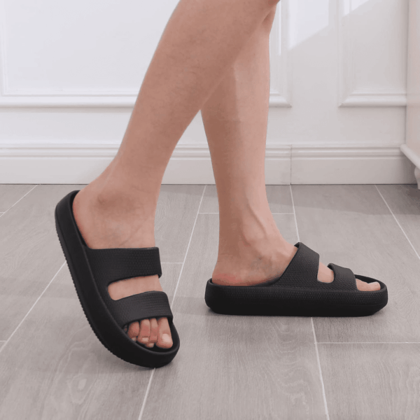 Orthopedic Slide Sandals for Women with Arch Support Pillow Soft Recovery Slip on Sandals Lightweight Summer Cloud Slippers for Plantar Fasciitis - Image 2