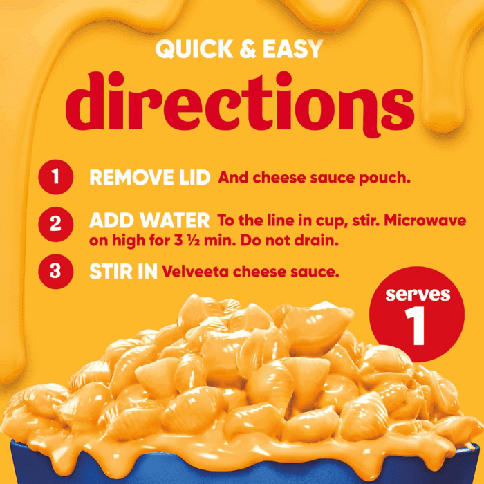 Shells & Cheese Original Microwaveable Shell Pasta & Cheese Sauce, 8 Ct Box, 2.39 Oz Cups - Image 4