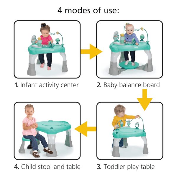 Grow and Go 4-In-1 Stationary Activity Center, Oslo Pink - Image 2