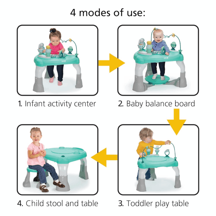Grow and Go 4-In-1 Stationary Activity Center, Oslo Pink - Image 2