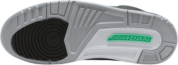 Air Jordan 3 Retro Mens Shoes Size-9.5, Black/Green Glow-Wolf Grey - Image 5