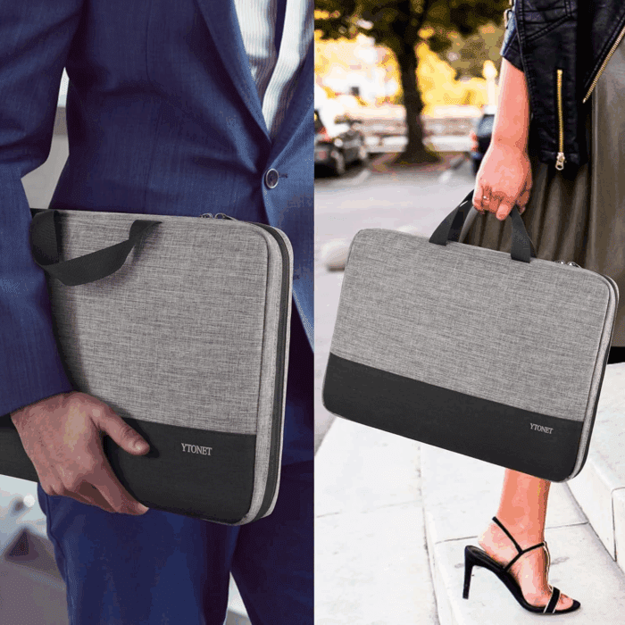 Laptop Case, 15.6 Inch TSA Laptop Sleeve Computer Bag Water Resistant Computer Case Carrying Cover Compatible for Lenovo, HP, Dell, Asus Notebook, Gifts for Men Women, Grey - Image 6