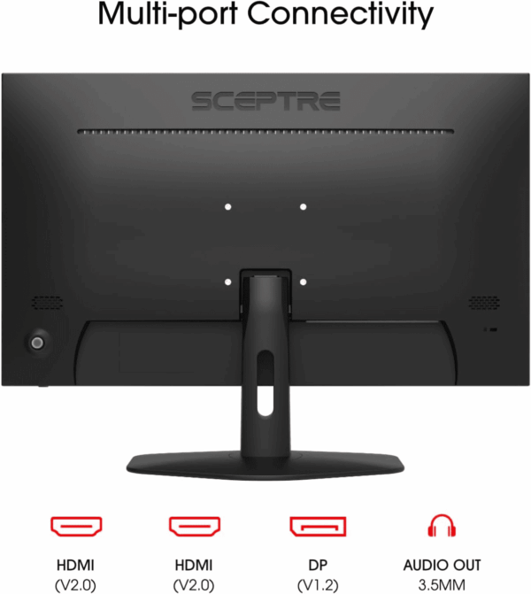 New 27-Inch Gaming Monitor 100Hz 1Ms Displayport HDMI X2 100% Srgb AMD Freesync Build-In Speakers, Eye Care Frameless Machine Black 2024 (E275W-FW100T) - Image 4