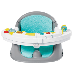 Music & Lights 3-In-1 Discovery Seat and Booster - Convertible, Infant Activity and Feeding Seat with Electronic Piano for Sensory Exploration, for Babies and Toddlers, Teal