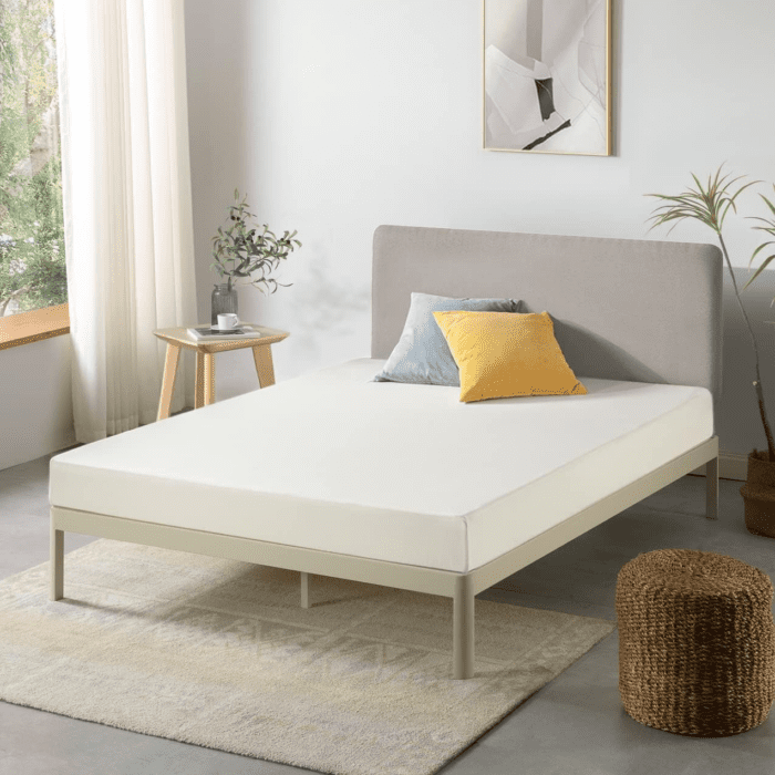 Full Mattress 6 Inch Bed-In-A-Box, Green Tea Memory Foam White - Image 3