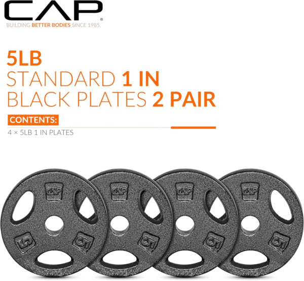 Standard 1-Inch Grip Weight Plates - Image 3
