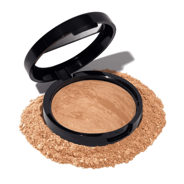 Award-Winning Baked Balance-N-Brighten Color Correcting Powder Foundation - Golden Medium - Buildable Light to Medium Coverage - Demi-Matte Natural Finish - Image 2