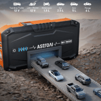 S8 Car Battery Jump Starter, 1500A Peak Car Jumper Starter Battery Pack for up to 6.0L Gas & 3.0L Diesel Engines, 12V Portable Jump Box with 3 Modes Flashlight and Jumper Cable (Orange) - Image 4