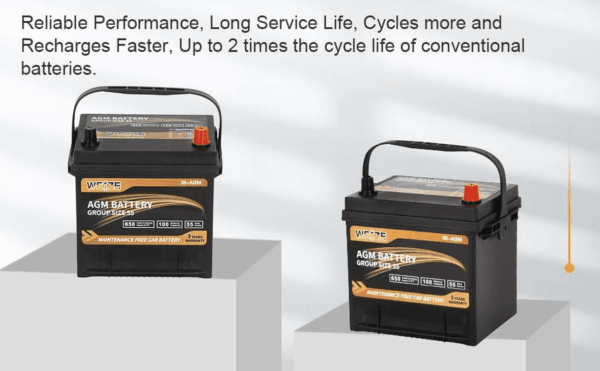 Platinum AGM Battery BCI Group 35 Automotive Battery, 100RC, 650CCA, 36 Months Warranty - Image 8