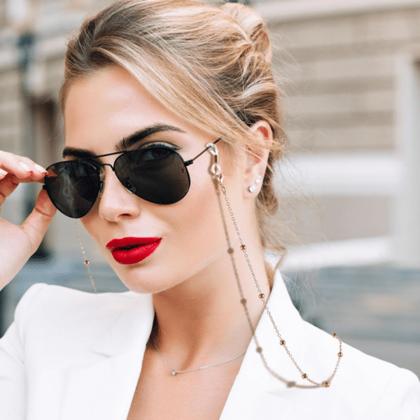 4 Pcs Women'S Eyeglass Chains Metal Bead Glasses Strap with Glasses Chain Glasses Rope Lanyard Women'S Gifts - Image 6