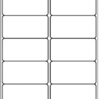10 up - 500 Sheets Shipping Address Labels - 2" X 4" - Total 5000 Labels