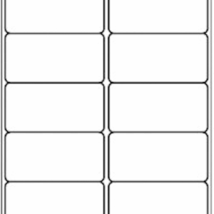 10 up - 500 Sheets Shipping Address Labels - 2" X 4" - Total 5000 Labels