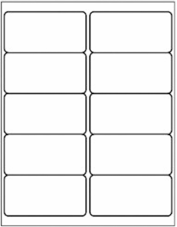 10 up - 500 Sheets Shipping Address Labels - 2" X 4" - Total 5000 Labels